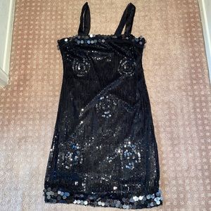 NWT black sequin dress
